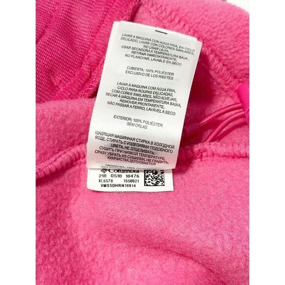 Columbia Women's Sawyer Rapids 2.0 Fleece Jacket Full Zip French Rose Pink Large - Picture 15 of 16
